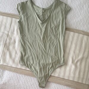 Everlane Ballet Green Bodysuit